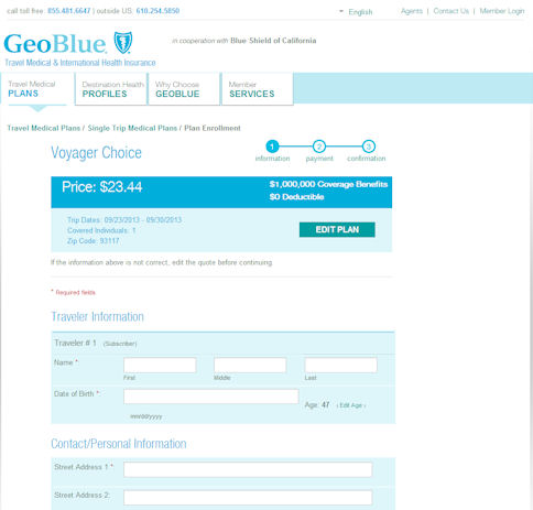 geoblue travel insurance claim