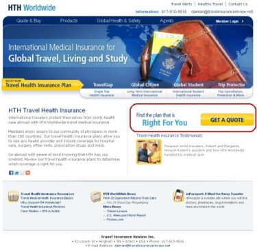 hth worldwide travel health insurance