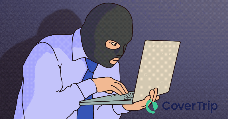 Criminal stealing personal data