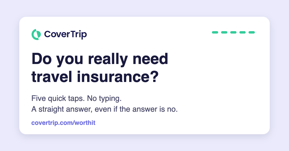 Do you really need travel insurance?